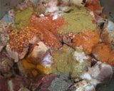 A picture of step 2 of Bhunna gosht.
