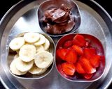 A picture of step 1 of Banana Nutella tart.