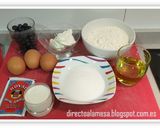 Foto del paso 1 de la receta: Bizcocho de queso y arándanos