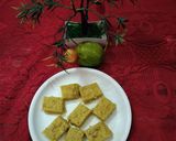 A picture of step 3 of Sattu Mango Burfi.
