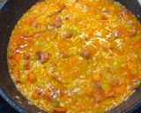 Sütőben sült csirkés rizseshús/ Paella recept fázis 4 fotója