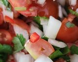A picture of step 5 of Pico de gallo.