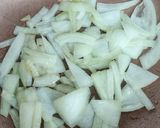 A picture of step 1 of Maafe ~ West African Peanut Stew.