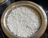 A picture of step 1 of Sabudana Potato Sev.