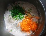 A picture of step 1 of Ragi Savoury Waffle.