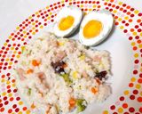 Foto langkah ke 6 dari resep Bubur Tim Magic Com.