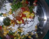 A picture of step 4 of Chatpati roti.