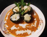 A picture of step 9 of No Fry Palak Paneer Kofta Curry.
