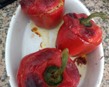 Foto del paso 2 de la receta: Pimientos rellenos quinoa, setas y langostinos