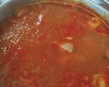 A picture of step 4 of Pozole Rojo.