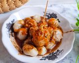 Foto langkah ke 6 dari resep Cilok kuah kacang.