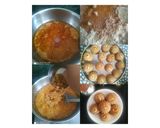 A picture of step 1 of Gujarati feast for Ganesh Chaturthi.