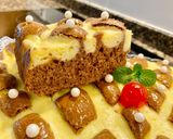 Foto del paso 16 de la receta: Pastel de chocolate con tarta de queso (Chocolate cake with cheesecake)