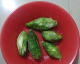 A picture of step 1 of Stuffed Karela /bittergourd.