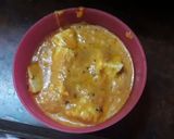 A picture of step 1 of Shahi paneer.