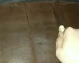 A picture of step 4 of Chocolate burfi using parle g biscuit 🍪.