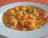 Foto del paso 5 de la receta Alubias con pechuga de pollo y gambones