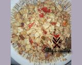 A picture of step 4 of Tofu with egg and sauce.