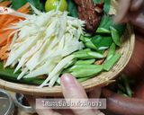 รูปขั้นตอนการทำที่ 4 ของ ส้มตำหัวปลี #เย็นนี้ผอมแน่