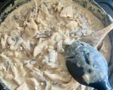 Une image de l'étape 4 de Orzo crémeux poulet / champignons / parmesan 🐓🍄🟫.
