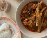 รูปขั้นตอนการทำที่ 6 ของ น้ำเงี้ยวกระดูกอ่อน ตีนไก่ หมูสับ