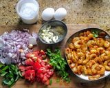 A picture of step 1 of Pondicherry Prawn Rice# heirloom.