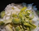 A picture of step 2 of Strawberry Onion and Leek Soup.