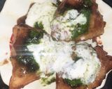 A picture of step 2 of Samosa chat.
