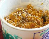 A picture of step 2 of Puran Kozhukattai with Channa, Jaggery, and Coconut Filling.