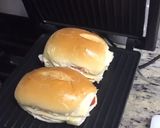 A picture of step 3 of Yummy chicken panini sandwich iftar special.