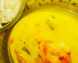 A picture of step 6 of Kadhi Pakoda punjabi style.