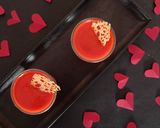 A picture of step 5 of Red Velvet Panna Cotta.