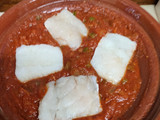 Tajín de bacalao con tomate