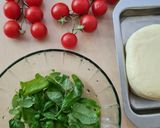 Foto del paso 1 de la receta: Tarta caprese con masa casera sin gluten 🍅 Tarta de tomate, albahaca, mozzarella y AOVE 🥗 low carb