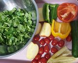 Alap saláta Kedvenc dresszinggel recept fázis 1 fotója