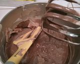 Foto langkah ke 3 dari resep Brownies Kukus Keju Lumer.