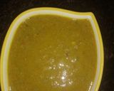 A picture of step 3 of Choliya dal.