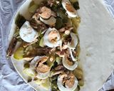 Foto del paso 4 de la receta Empanada de Hojaldre con Sardinas, Calabacín y Huevo Cocido