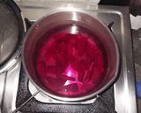 A picture of step 1 of Beetroot rice.