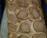 Cinnamon roll (fahéjas-vaníliás-fehércsokis csiga) recept fázis 6 fotója