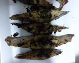 A picture of step 2 of Lemon garlic Grilled fish pamphlets with pineapple sauce.