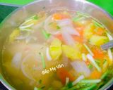Hình bước làm 5 của món Bún cá- chả cá - sứa Nha Trang
