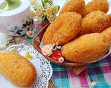 Foto langkah ke 14 dari resep Roti goreng isi rougut ayam.
