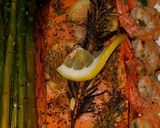 A picture of step 12 of Mike's Grilled Citrus Seafood Dinner.