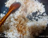 Foto del paso 5 de la receta: Calamar a la plancha, con chimichurri, tajín y arroz frito
