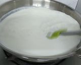A picture of step 1 of Desiccated Coconut Burfi (Instant Naralachi Vadi).