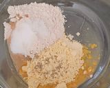 A picture of step 1 of Heart shape Makki ki puri.