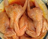 Hình bước làm 1 của món Chim cúc nướng lò