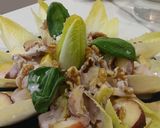 Foto del paso 6 de la receta: Endibias con Brunoise de Fruta, Kéfir y Arenas de Nuez