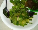 A picture of step 9 of Green salad with custard in tortilla cups.